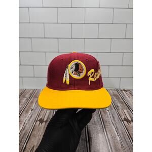 Apex Washington Redskins Vintage Spell Out Adjustable Wool Blend Snapback Hat